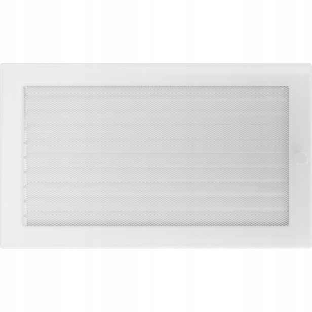 Ventilační mřížka 22x37 bílá s žaluzií