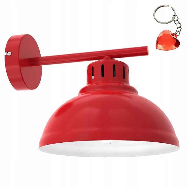 Červená nástěnná lampa Sven 9222 Luminex