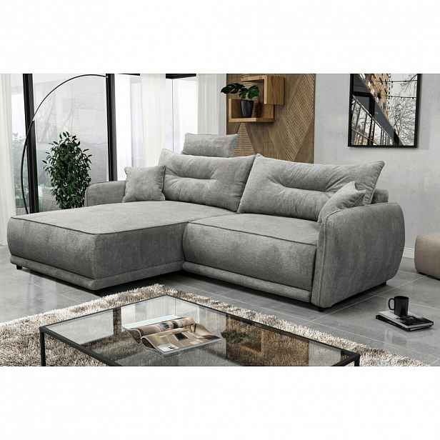 MID.YOU ROHOVÁ SEDAČKA, textil, šedá
