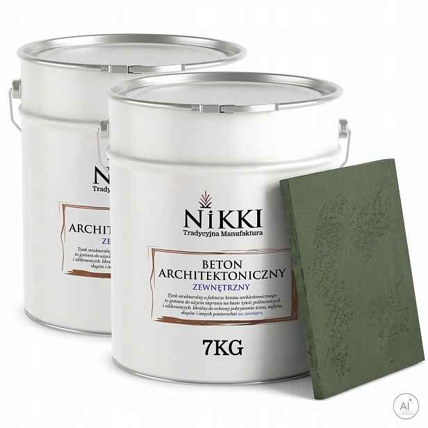 Fasádní omítka s architektonickou strukturou Betonu 2x7 kg Zelená Tmavá