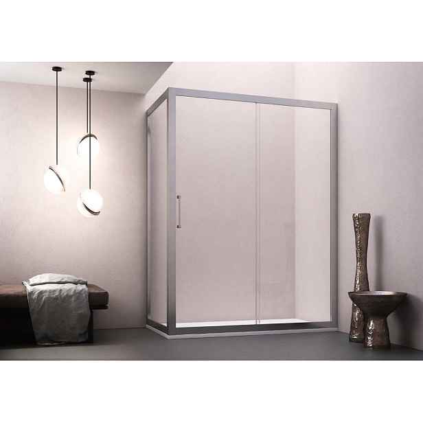 Forte Sprchový kout MAYA KOMBI - Obdélníková sprchová zástěna - dveře 150 cm; boční stěna 90 cm; čiré sklo