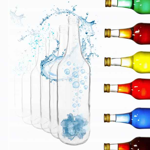 Láhve 700 ml na džus, tinkturu, sirup, tradiční ocet, fi28 30 ks, Bez Víček