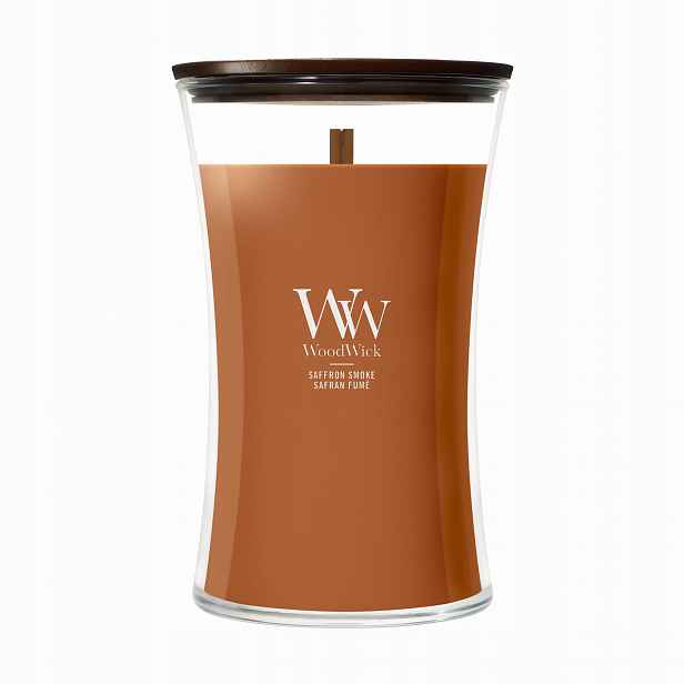 Velká vonná svíčka WoodWick Saffron Smoke