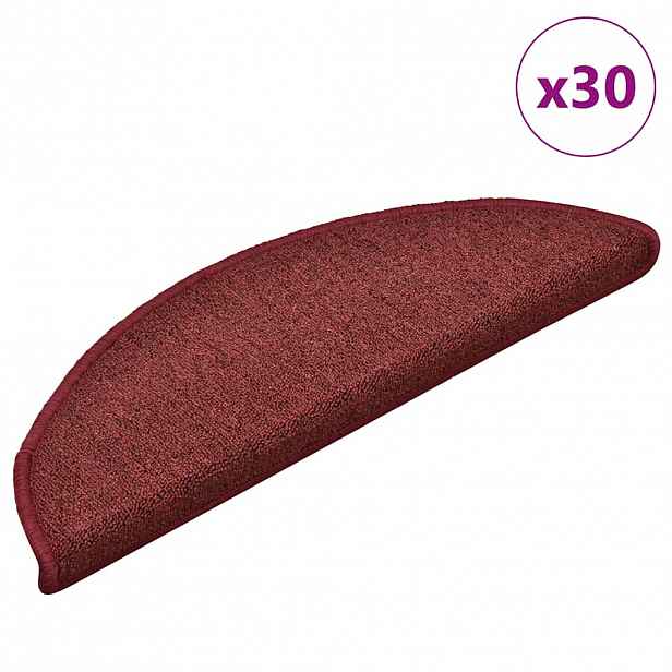 vidaXL Samolepicí schodové rohože 30 ks 56 x 17 x 3 cm