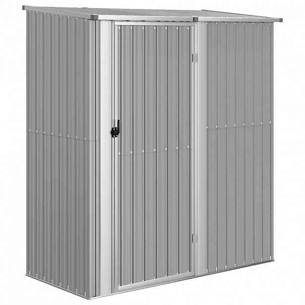vidaXL Zahradní kůlna šedá 180,5 x 97 x 209,5 cm pozinkovaná ocel