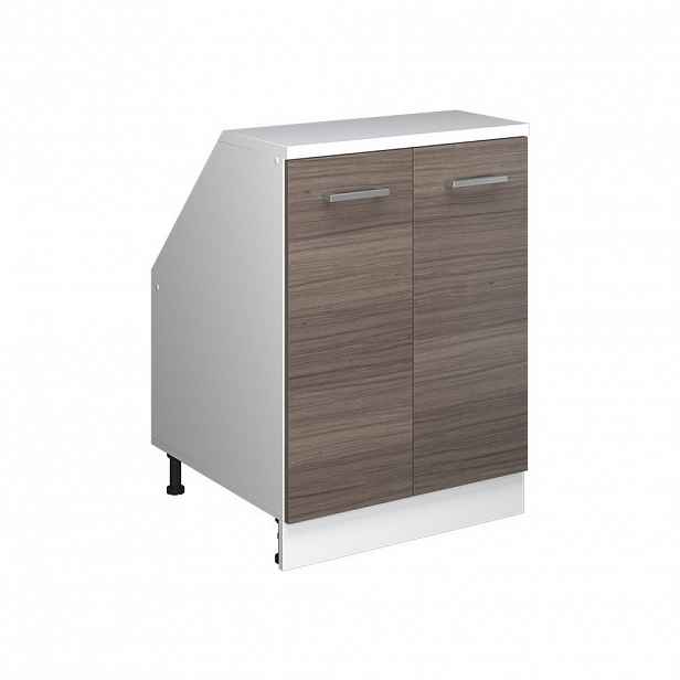 Vicco ŠIKMÁ SKŘÍŇ Rion Ušlechtilá šedá 60 x 81.6 cm se 2 dveřmi, korpus skříně hloubka 60 cm