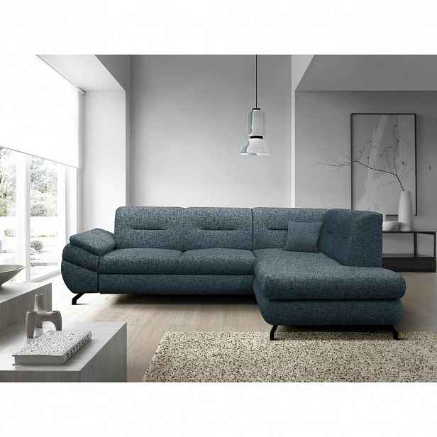 MID.YOU ROHOVÁ SEDAČKA, textil, modrá