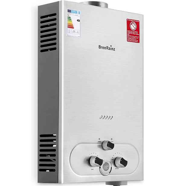 BreeRainz Plynový průtokový ohřívač 20 Lpm, 40 kW na propanový plyn