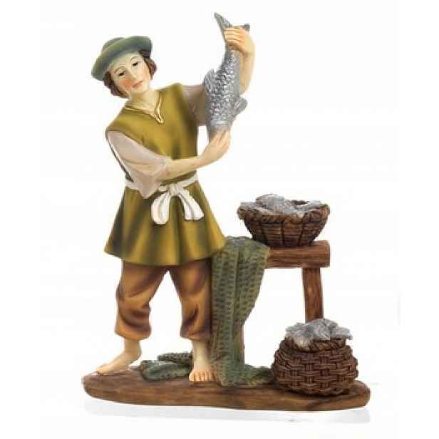 Figurka do betlému "Prodejce ryb" pro figurky o výšce 15 cm