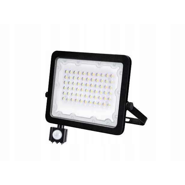 Galaxi Led reflektor 50W 4000K 5000lm IP65 černý s pohybovým senzorem