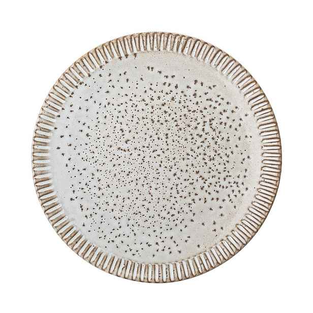 Kameninový talíř průměr 20 cm THEA Bloomingville - krémový