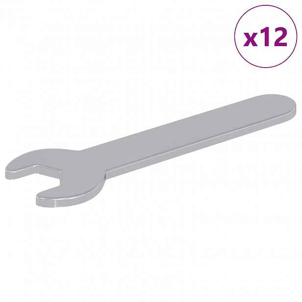 vidaXL Klíč 12 ks Stříbrná 10 mm Železo