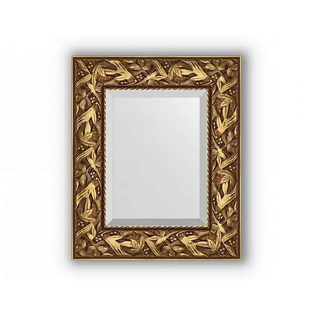 Zrcadlo s fazetou ve zlatém rámu, byzantský ornament BY 3363 49x59 cm