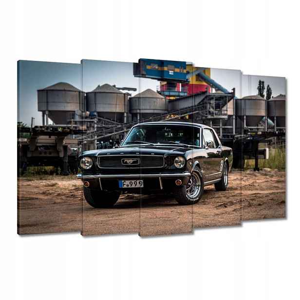 Obrazy 150x95 Černý Ford mustang Auto