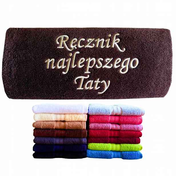 Ručník Nejlepší Táta Dárek Ke Dni Otců Pro Tátu Velký Koupací S Výšivkou
