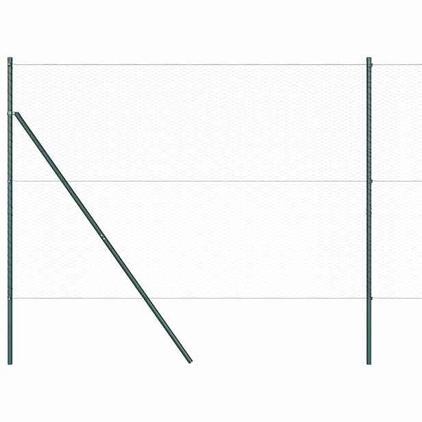 vidaXL Hexagonální kotvení plotu 100 x 1,6 m Ocel potažená PVC Šedá