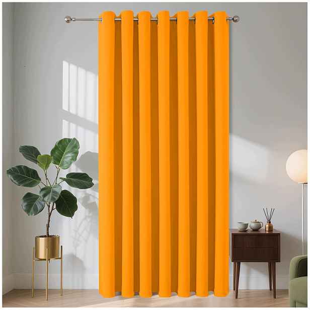 Zatemňovací závěs na průchodkách 200x260 Orange do ložnice, dveřní skříně