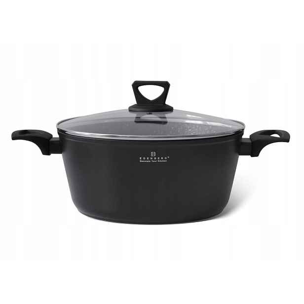 Hrnec Mramorový Kotlík 6,2L 24cm Indukce Plynová Trouba Edenberg 7461