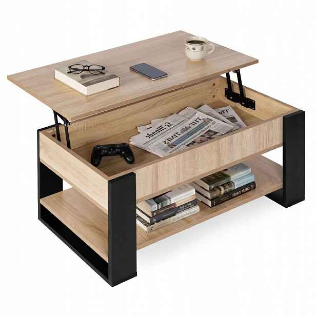 ModernHome TH-MST-16-1 Konferenční stolek s výklopnou deskou 90 cm