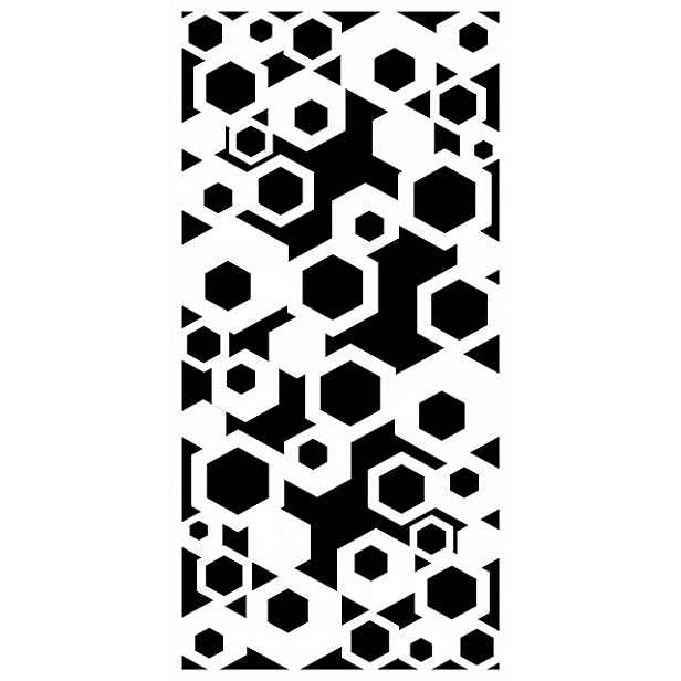 Omítací Šablona LuxBud Panel 7 pro ozdobné omítky 92 cm Dekor 3D Zeď
