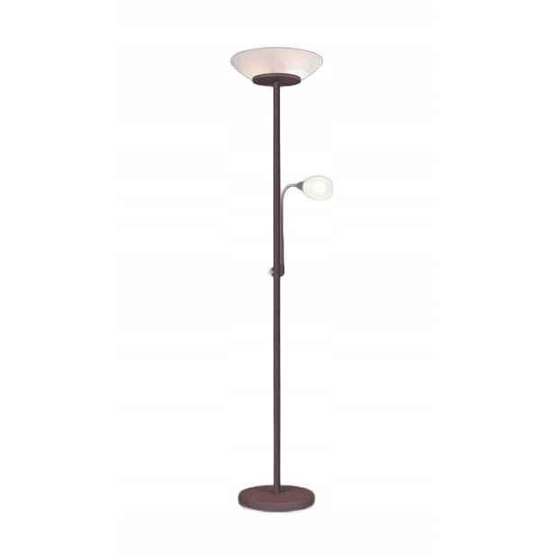 Podlahová lampa s přídavnou měděnou lampou Rl