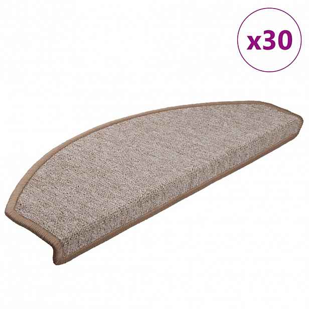 vidaXL Samolepicí schodové rohože 30 ks 65 x 24 x 4 cm Non-Slip