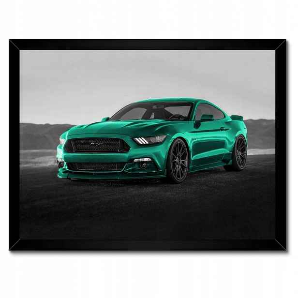 Plakáty v rámu 40x30 Ford Mustang Auto Usa