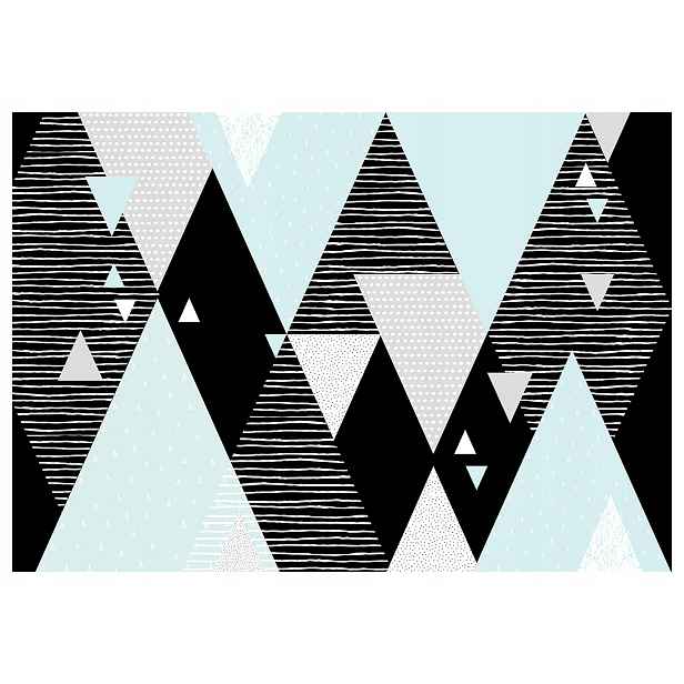 Fototapeta Geometrie kosočtverců trojúhelníky světle modrá šedá vinylová 368x280 styl lepidlo