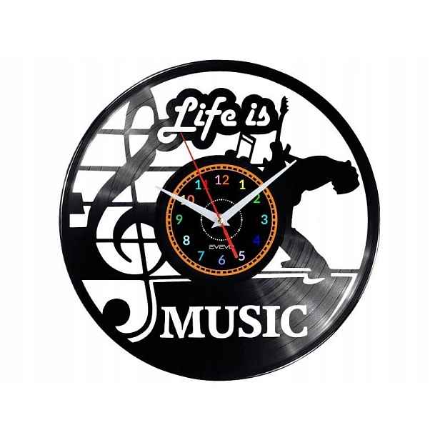 Life Is A Miusic Nápad na Dárek Nástěnná Dekorace z vinylové desky