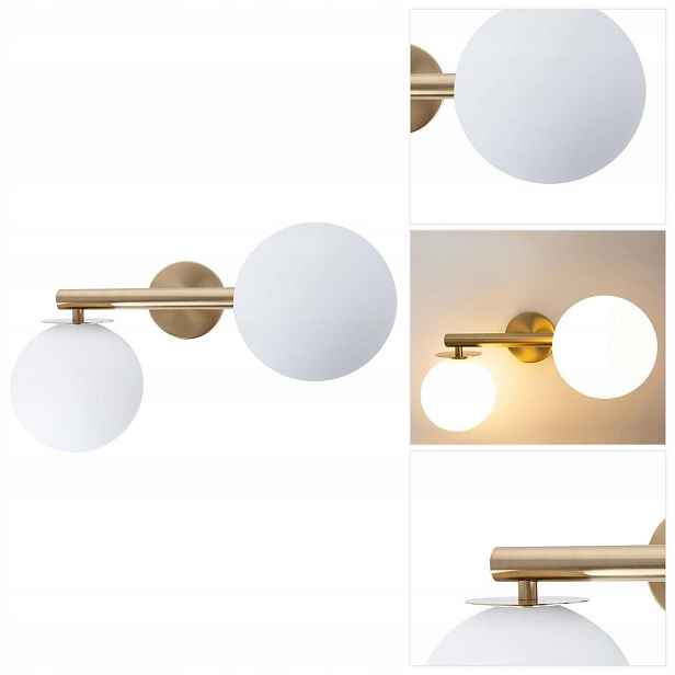 Nástěnné svítidlo Avola zlaté, moderní plynulé linie v chodbě Sigma Lighting