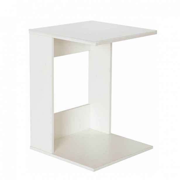 Příruční stolek, bílé provedení, ZENOR Tempo Kondela