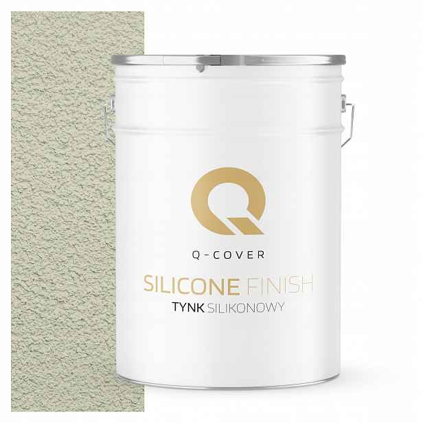 Silikonová Fasádní Omítka Bílá W Zelená F481 25 Kg Bílá Granulace 3.0 mm