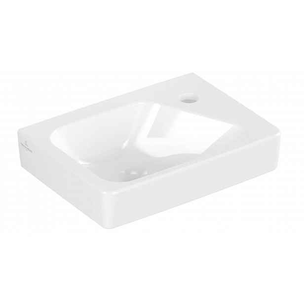 Villeroy & Boch Architectura - Umývátko 36x27 cm, s přepadem, otvor pro baterii vpravo, alpská bílá 43863601