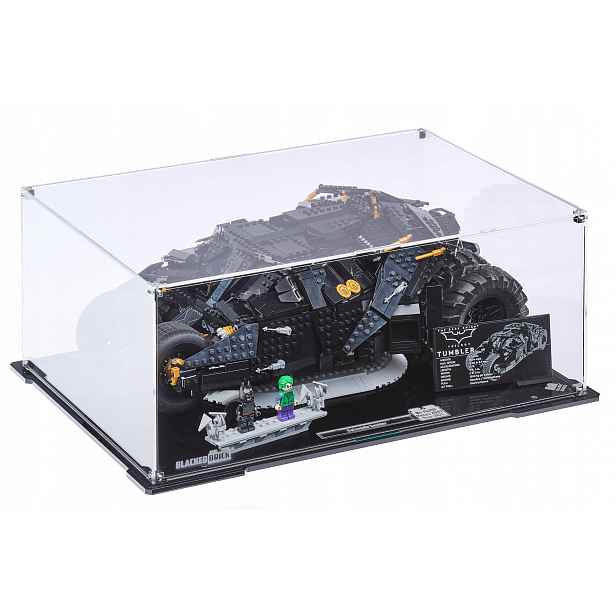 Vitrína Blacked Brick pro Lego 76240 DC Heroes Batmobile Tumbler