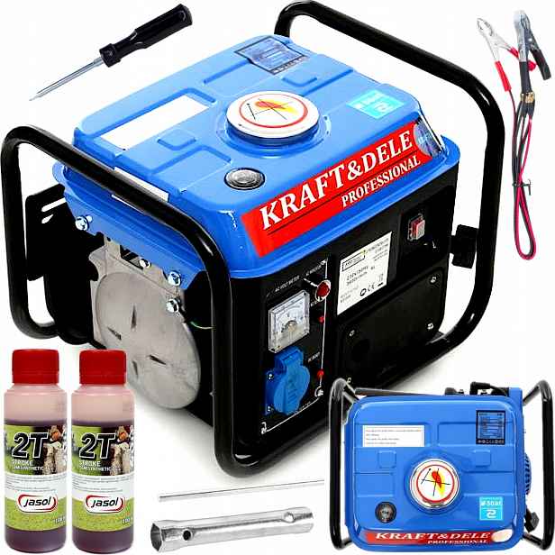 Jednofázový přenosný generátor Kraft&Dele 1200 W benzín