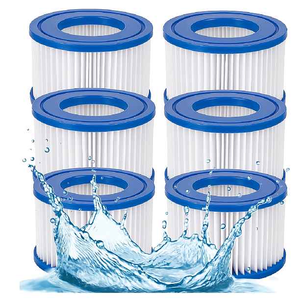 6 x Filtr do bazénu Jacuzzi Lay-Z-SPA Filtrační vložky Bestway 60311
