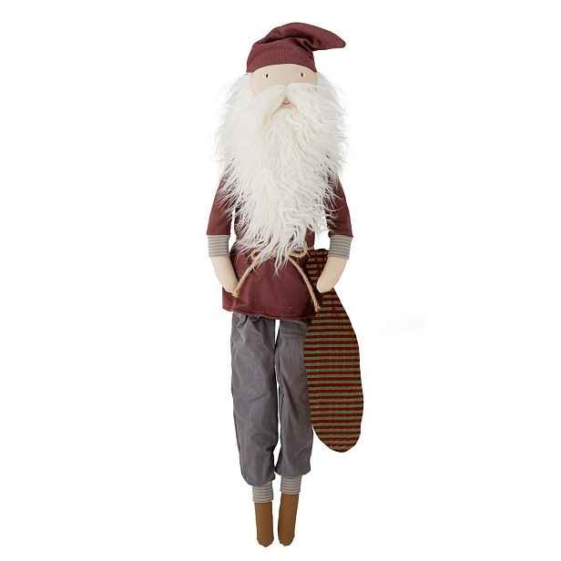 Dekorativní vánoční santa výška 84 cm Bloomingville - červený