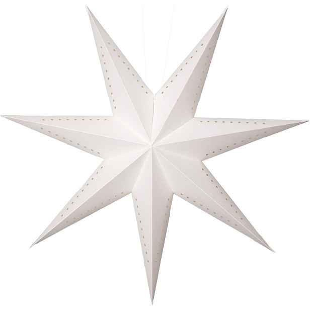 Papírová hvězda průměr 60 cm Star Trading Mika - bílá