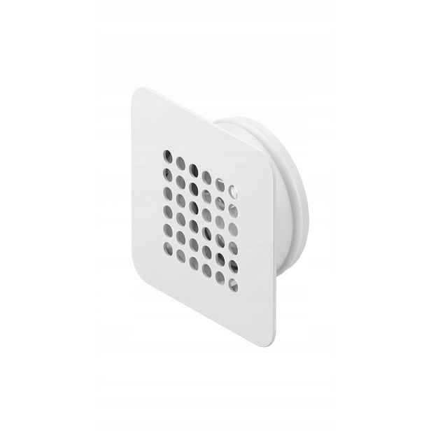 Ventilační Mřížka Kovová Fi 100 125x125 Bílá