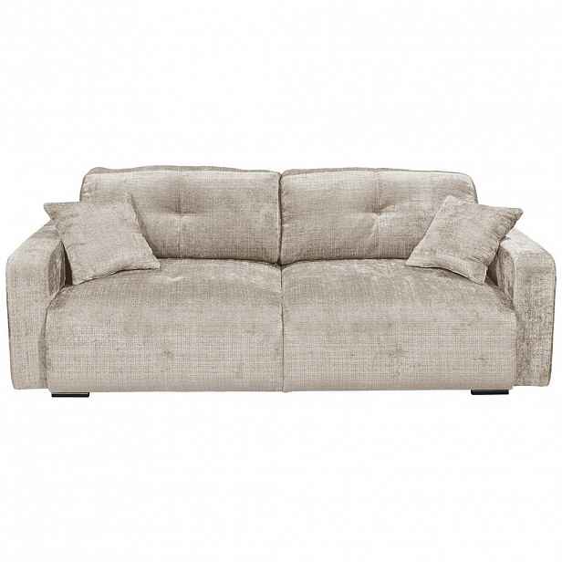 MID.YOU ROZKLÁDACÍ POHOVKA, textil, šedohnědá