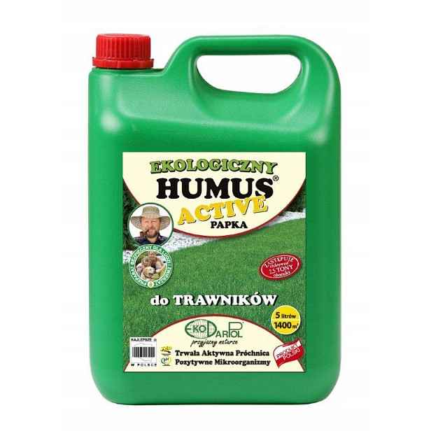 Přírodní hnojivo EkoDarPol tekutý přípravek Humus Active Papka na trávníky 5,0 L
