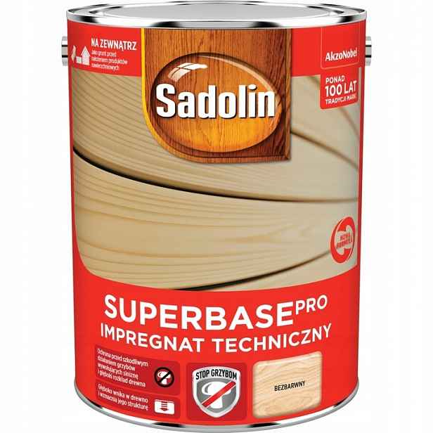 Sadolin Superbase Pro Technický Impregnát 2,5 L, Bezbarvý Podklad Na Dřevo