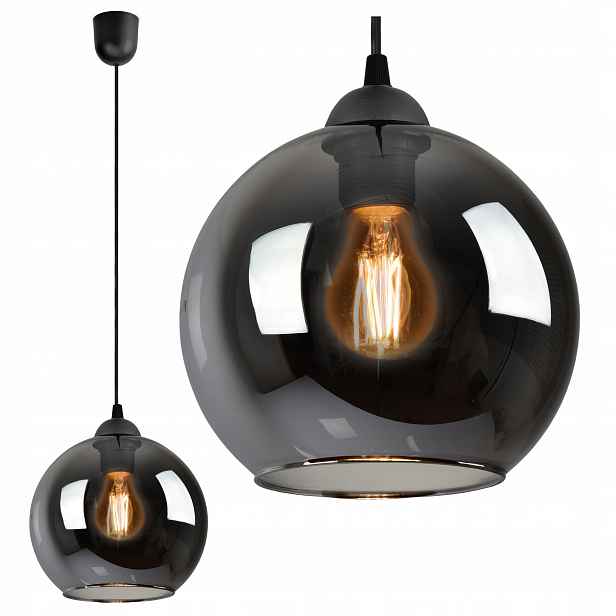 Závěsná lampa Lustr Kula 20 cm Grafit Led