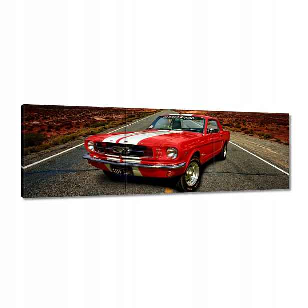 Obrazy 150x50 Červený Ford Mustang Usa