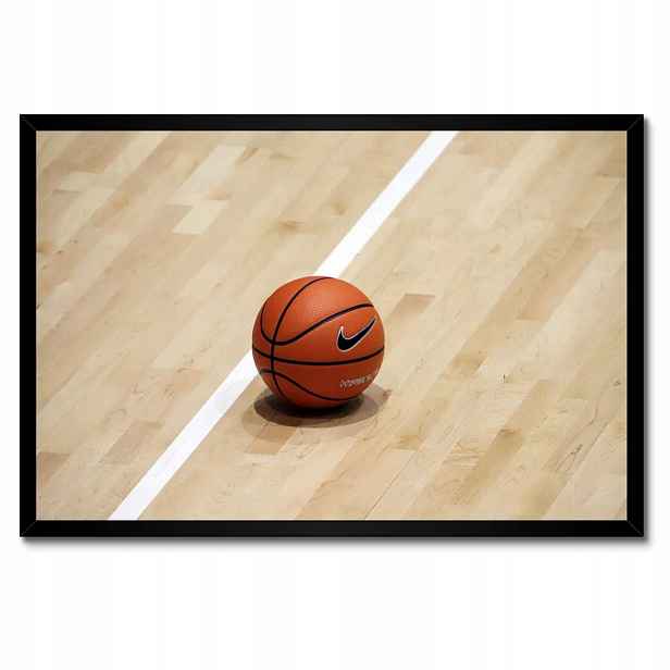 Plakáty v rámu 60x40 Basketbalový míč Koš