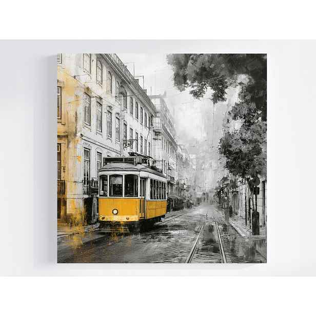 Obraz Na Plátně Canvas Město Portugalsko Lisabon Ulice Tramvaj 50x50