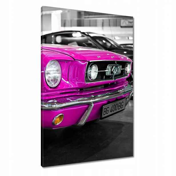 Obrazy 60x90 Růžový Ford Mustang