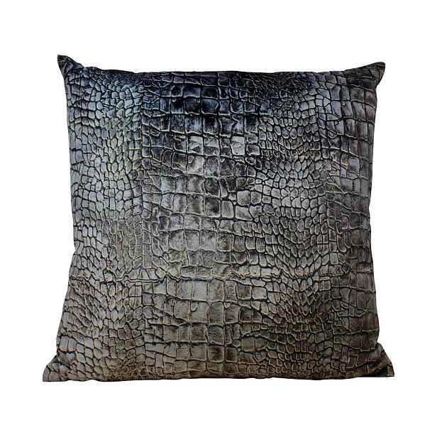 Sametový polštář s motivem krokodýlí kůže - 45*45*10cm Mars & More