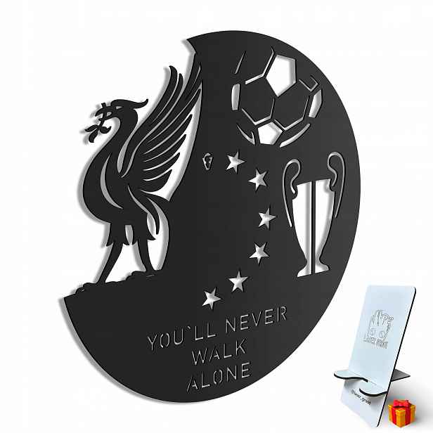 Dřevěný 3D obraz Liverpool Fotbalová Nástěnná Dekorace Dárek