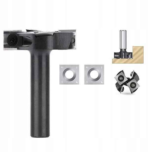 8mm destičky 4 zuby 38mm hoblovací Zarovnávací Fréza stopka 8mm*38,1*60L*4T